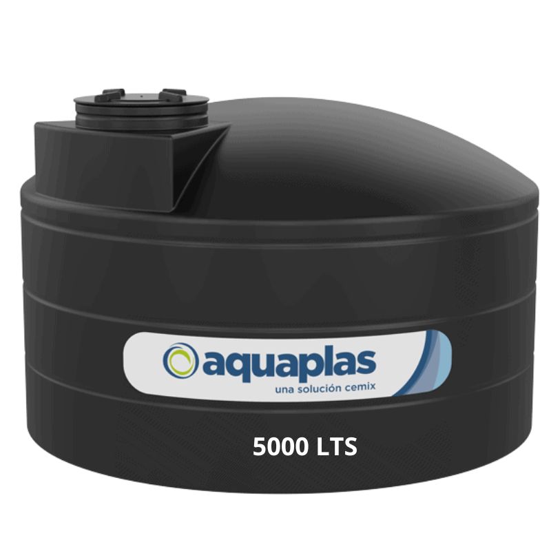 A058 Cisterna Aquaplas 5,000 lts negro bicapa - Imagen 1