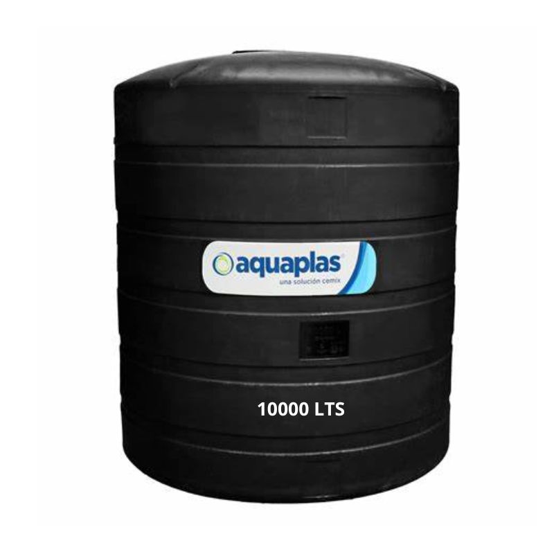 A059 Cisterna Aquaplas 10,000 lts negro bicapa - Imagen 1