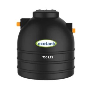 Fosa septica ecotank 750 lts negro bicapa