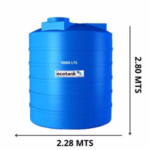 Ecotank 10,000 lts azul tricapa